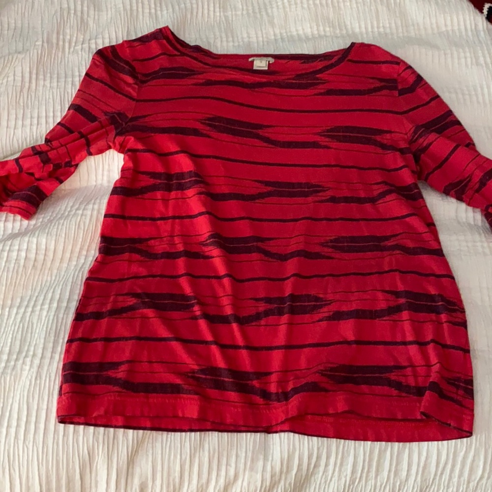 J.CREW factory red cotton shirt